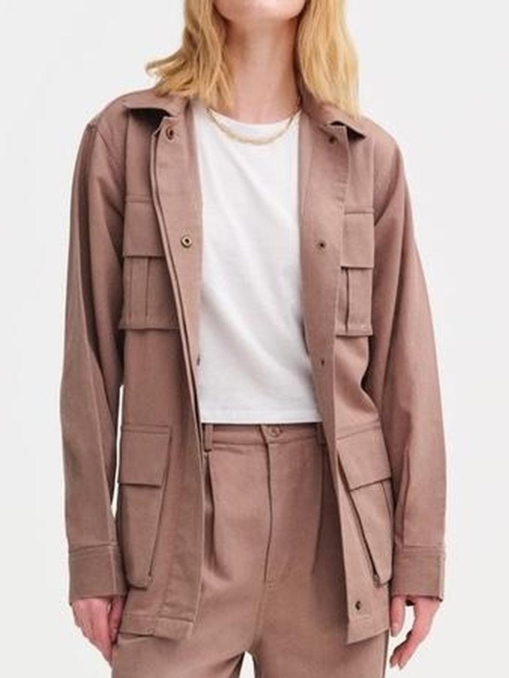 Mate the label tencel twill utility jacket medium NWT